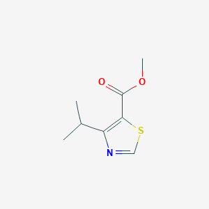 molecular formula C8H11NO2S B13014138 Methyl 4-isopropylthiazole-5-carboxylate CAS No. 81569-56-4