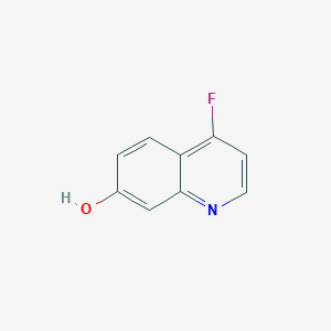 molecular formula C9H6FNO B13014180 4-Fluoroquinolin-7-ol 