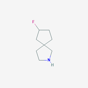 molecular formula C8H14FN B13014187 7-Fluoro-2-azaspiro[4.4]nonane 