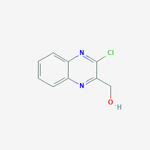 molecular formula C9H7ClN2O B13014228 (3-Chloroquinoxalin-2-yl)methanol 