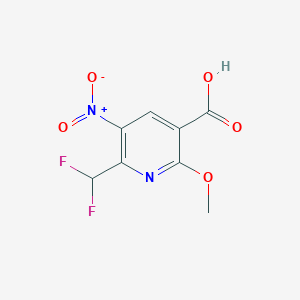 6-(Difluoromethyl)-2-methoxy-5-nitronicotinic acid