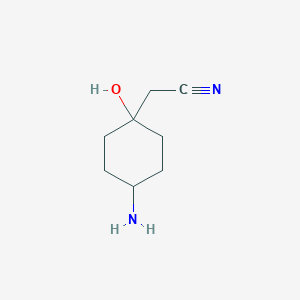 2-(4-Amino-1-hydroxycyclohexyl)acetonitrile