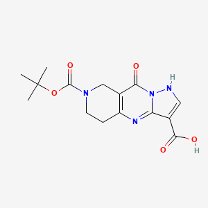 7-(tert-Butoxycarbonyl)-9-oxo-4,5,6,7,8,9-hexahydropyrazolo[1,5-a]pyrido[4,3-d]pyrimidine-3-carboxylic acid