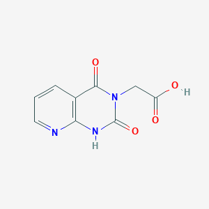 molecular formula C9H7N3O4 B13014292 2-(2,4-Dioxo-1,2-dihydropyrido[2,3-d]pyrimidin-3(4H)-yl)acetic acid 