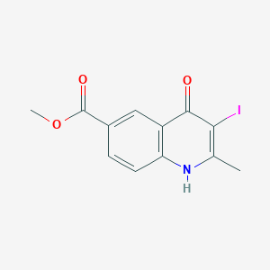 Methyl 3-iodo-2-methyl-4-oxo-1,4-dihydroquinoline-6-carboxylate