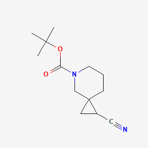 molecular formula C13H20N2O2 B13014352 tert-Butyl1-cyano-5-azaspiro[2.5]octane-5-carboxylate 