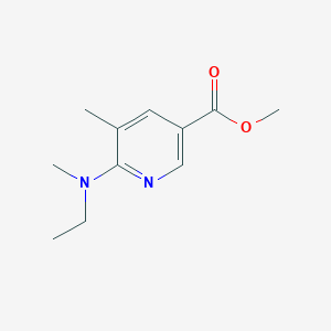 Methyl 6-(ethyl(methyl)amino)-5-methylnicotinate