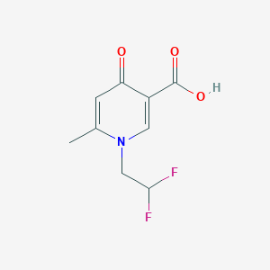 1-(2,2-Difluoroethyl)-6-methyl-4-oxo-1,4-dihydropyridine-3-carboxylic acid