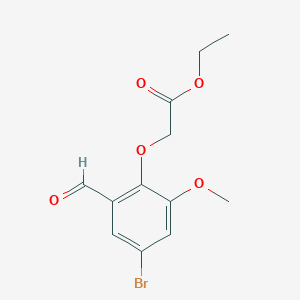 Ethyl 2-(4-bromo-2-formyl-6-methoxyphenoxy)acetate