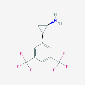 trans-2-(3,5-Bis(trifluoromethyl)phenyl)cyclopropan-1-amine