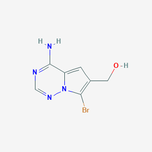 (4-Amino-7-bromopyrrolo[2,1-f][1,2,4]triazin-6-yl)methanol