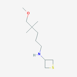 N-(5-Methoxy-4,4-dimethylpentyl)thietan-3-amine