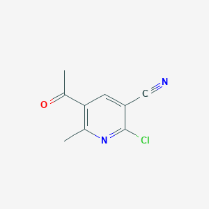 molecular formula C9H7ClN2O B1301443 5-乙酰基-2-氯-6-甲基烟酰腈 CAS No. 121348-15-0