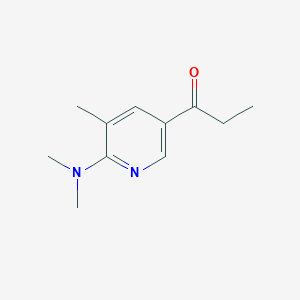 1-(6-(Dimethylamino)-5-methylpyridin-3-yl)propan-1-one