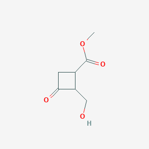 Methyl 2-(hydroxymethyl)-3-oxocyclobutane-1-carboxylate