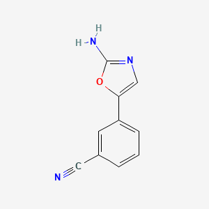 3-(2-Aminooxazol-5-yl)benzonitrile