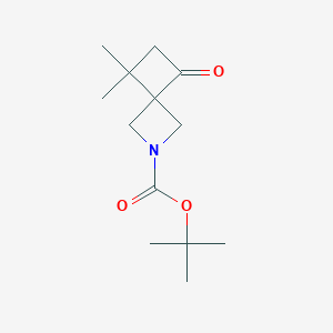 molecular formula C13H21NO3 B13014528 tert-Butyl 5,5-dimethyl-7-oxo-2-azaspiro[3.3]heptane-2-carboxylate 