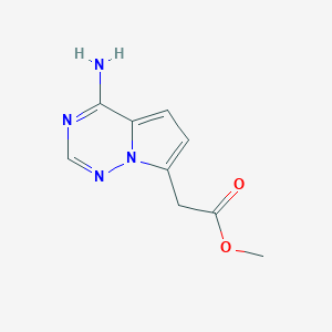 Methyl 2-(4-aminopyrrolo[2,1-f][1,2,4]triazin-7-yl)acetate