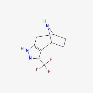 3-(Trifluoromethyl)-1,4,5,6,7,8-hexahydro-4,7-epiminocyclohepta[c]pyrazole