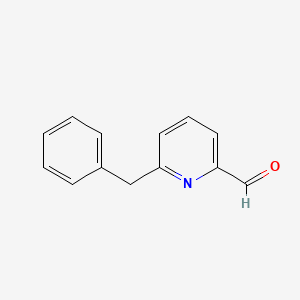 molecular formula C13H11NO B13014581 6-Benzylpicolinaldehyde 