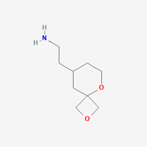 molecular formula C9H17NO2 B13014615 2-(2,5-Dioxaspiro[3.5]nonan-8-yl)ethan-1-amine 