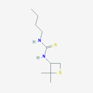 molecular formula C10H20N2S2 B13014672 1-Butyl-3-(2,2-dimethylthietan-3-yl)thiourea 