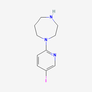 molecular formula C10H14IN3 B13014675 1-(5-Iodopyridin-2-yl)-1,4-diazepane 