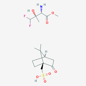 [(1S,4R)-7,7-dimethyl-2-oxo-1-bicyclo[2.2.1]heptanyl]methanesulfonic acid;methyl (2S,3S)-2-amino-4,4-difluoro-3-hydroxy-3-methylbutanoate