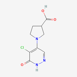 1-(5-Chloro-6-oxo-1,6-dihydropyridazin-4-yl)pyrrolidine-3-carboxylic acid