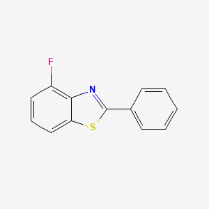 molecular formula C13H8FNS B13014751 4-Fluoro-2-phenyl-1,3-benzothiazole CAS No. 1629-92-1