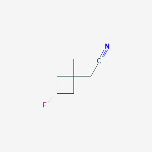 2-(3-Fluoro-1-methylcyclobutyl)acetonitrile