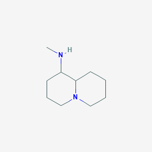 molecular formula C10H20N2 B13014818 N-methyl-octahydro-1H-quinolizin-1-amine CAS No. 1423030-94-7