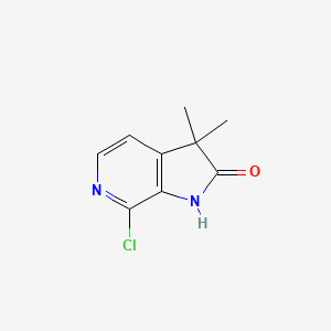 7-Chloro-3,3-dimethyl-1,3-dihydro-2H-pyrrolo[2,3-c]pyridin-2-one