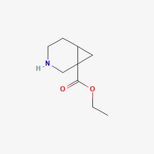 molecular formula C9H15NO2 B13014847 Ethyl 3-azabicyclo[4.1.0]heptane-1-carboxylate 