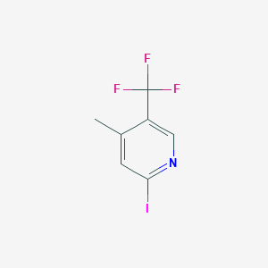 molecular formula C7H5F3IN B13014857 2-Iodo-4-methyl-5-(trifluoromethyl)pyridine 