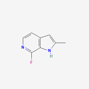 molecular formula C8H7FN2 B13014866 7-fluoro-2-methyl-1H-pyrrolo[2,3-c]pyridine 