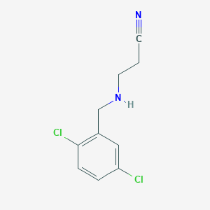 molecular formula C10H10Cl2N2 B13014868 3-((2,5-Dichlorobenzyl)amino)propanenitrile 