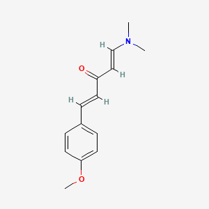 molecular formula C14H17NO2 B1301487 (1E,4E)-1-(dimethylamino)-5-(4-methoxyphenyl)penta-1,4-dien-3-one CAS No. 373650-95-4
