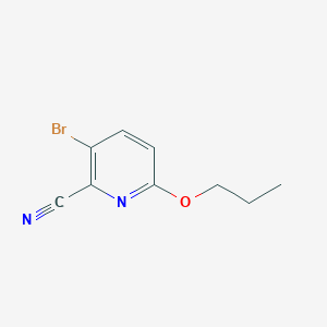 molecular formula C9H9BrN2O B13014880 3-Bromo-6-propoxypicolinonitrile CAS No. 1353777-42-0