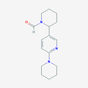 2-(6-(Piperidin-1-yl)pyridin-3-yl)piperidine-1-carbaldehyde