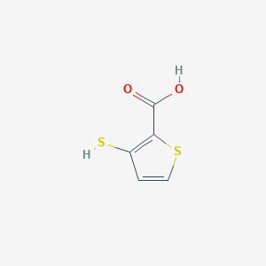 molecular formula C5H4O2S2 B1301497 3-Sulfanyl-2-thiophenecarboxylic acid CAS No. 90033-62-8