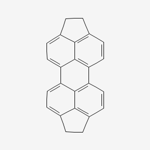 molecular formula C24H16 B13015026 1,2,7,8-Tetrahydrodicyclopenta[cd,lm]perylene 