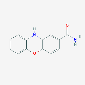 molecular formula C13H10N2O2 B13015036 10H-phenoxazine-2-carboxamide 