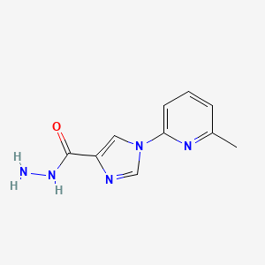 molecular formula C10H11N5O B1301504 1-(6-甲基-2-吡啶基)-1H-咪唑-4-甲酰肼 CAS No. 478063-72-8