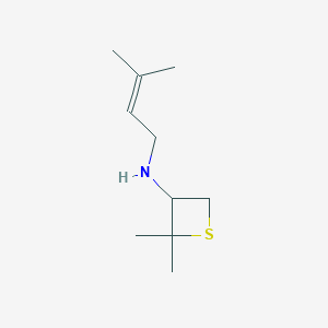 2,2-Dimethyl-N-(3-methylbut-2-en-1-yl)thietan-3-amine