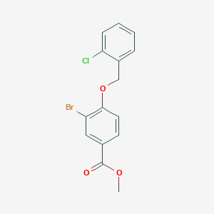 Methyl 3-bromo-4-((2-chlorobenzyl)oxy)benzoate