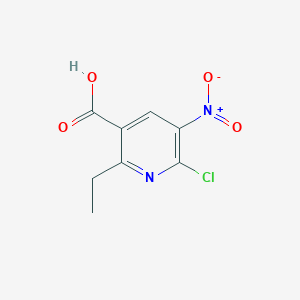 6-Chloro-2-ethyl-5-nitronicotinicacid