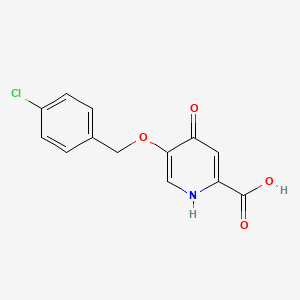 5-((4-Chlorobenzyl)oxy)-4-oxo-1,4-dihydropyridine-2-carboxylic acid