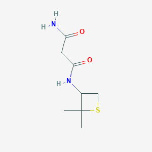 molecular formula C8H14N2O2S B13015142 N1-(2,2-Dimethylthietan-3-yl)malonamide 