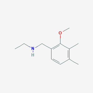 molecular formula C12H19NO B13015158 N-(2-Methoxy-3,4-dimethylbenzyl)ethanamine 